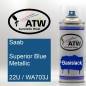 Preview: Saab, Superior Blue Metallic, 22U / WA703J: 400ml Sprühdose, von ATW Autoteile West.